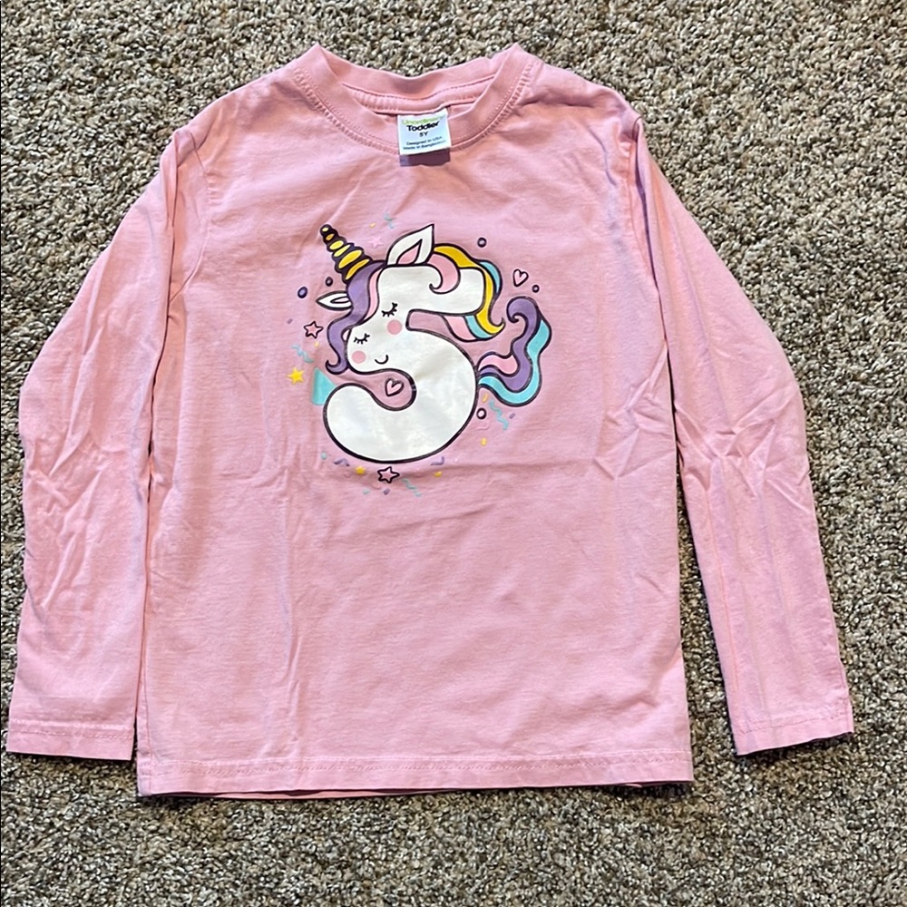 Pink Unicorn Long Sleeve Tee